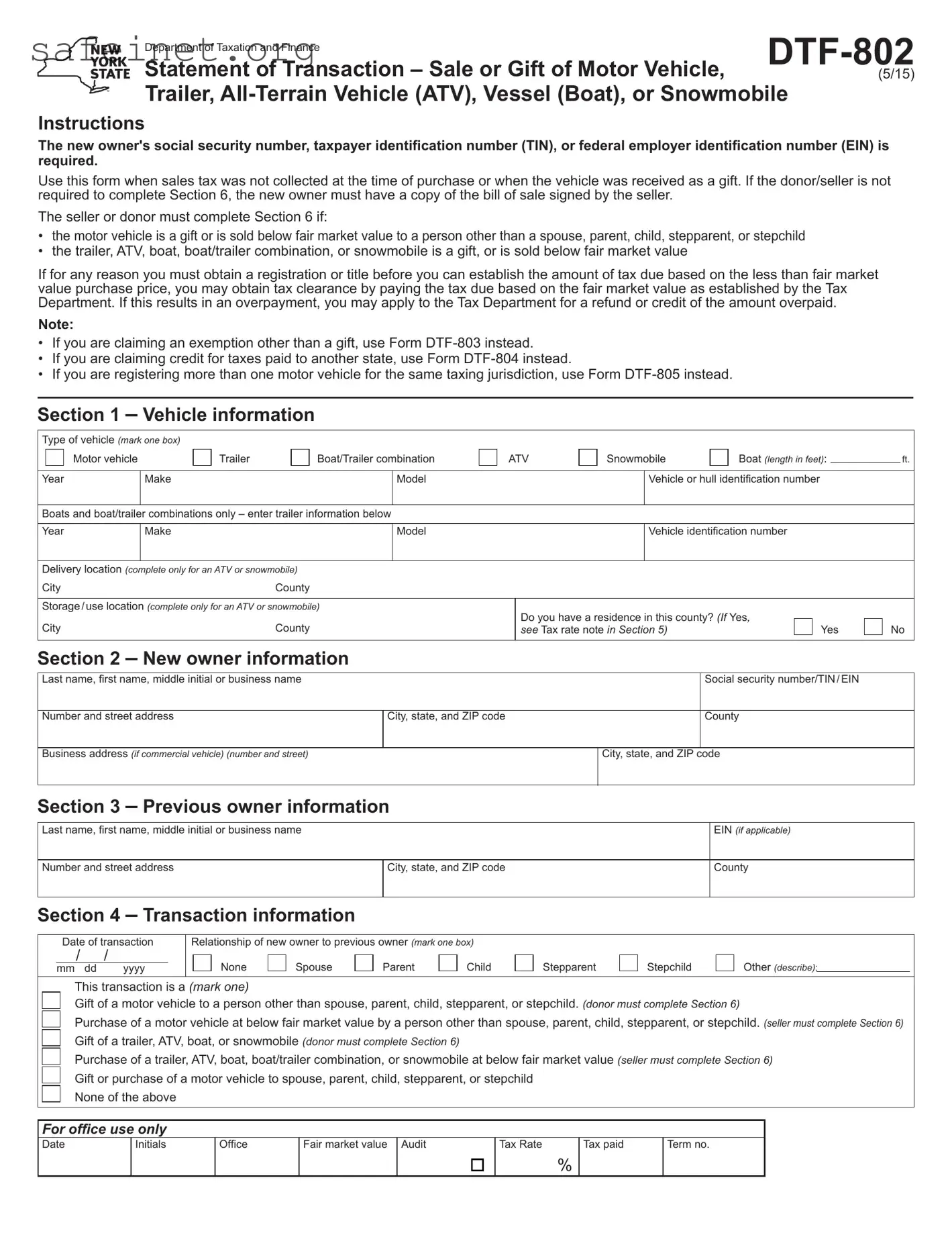 Blank BOS DTF-802 Template
