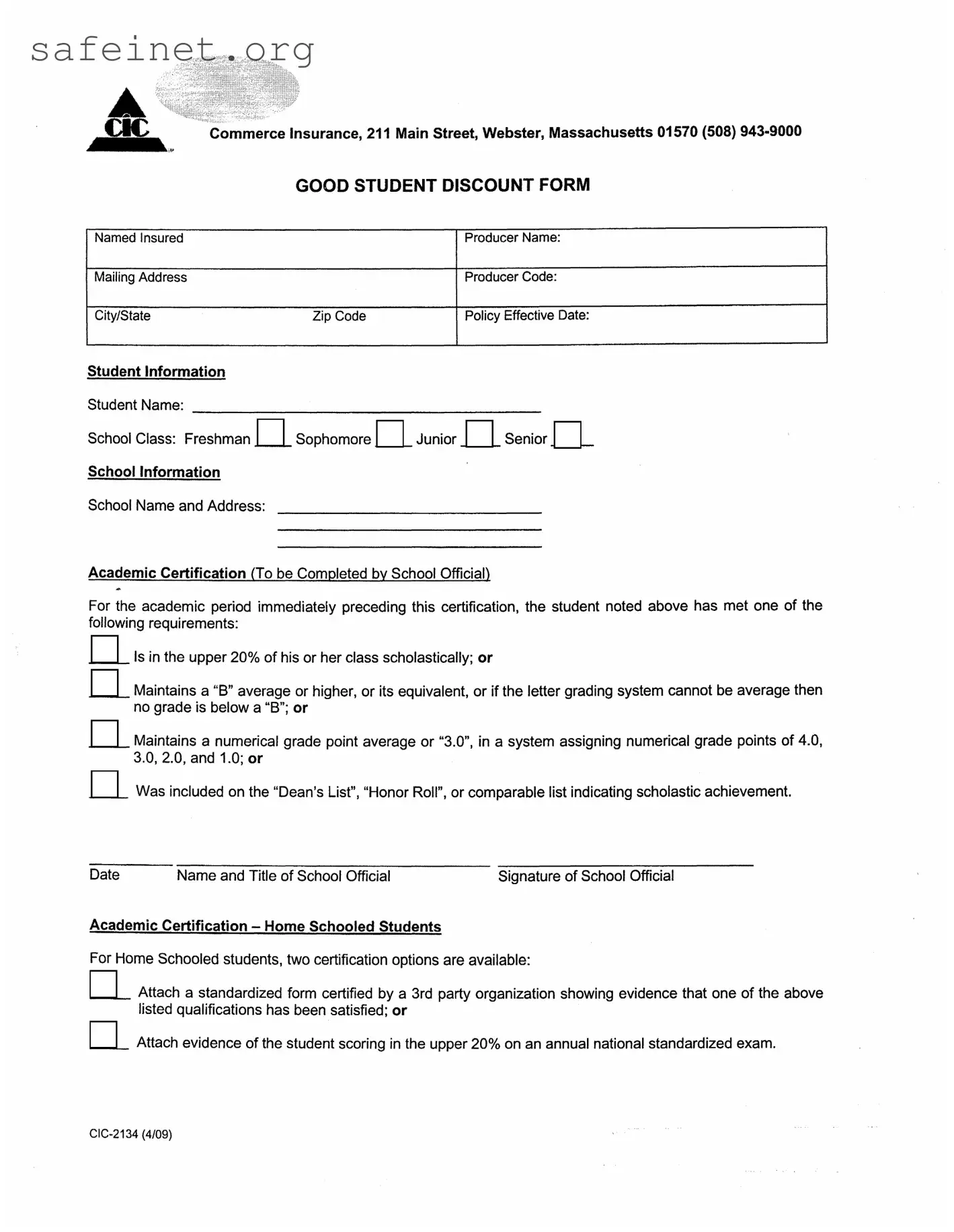 Blank Cic 2134 Template