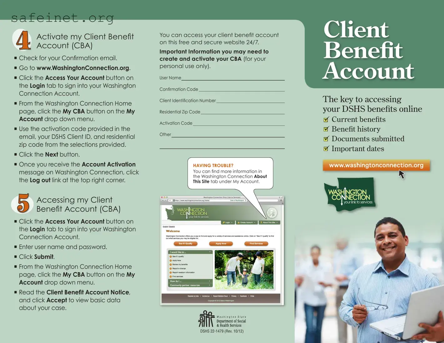 Blank Client Benefit Account Template