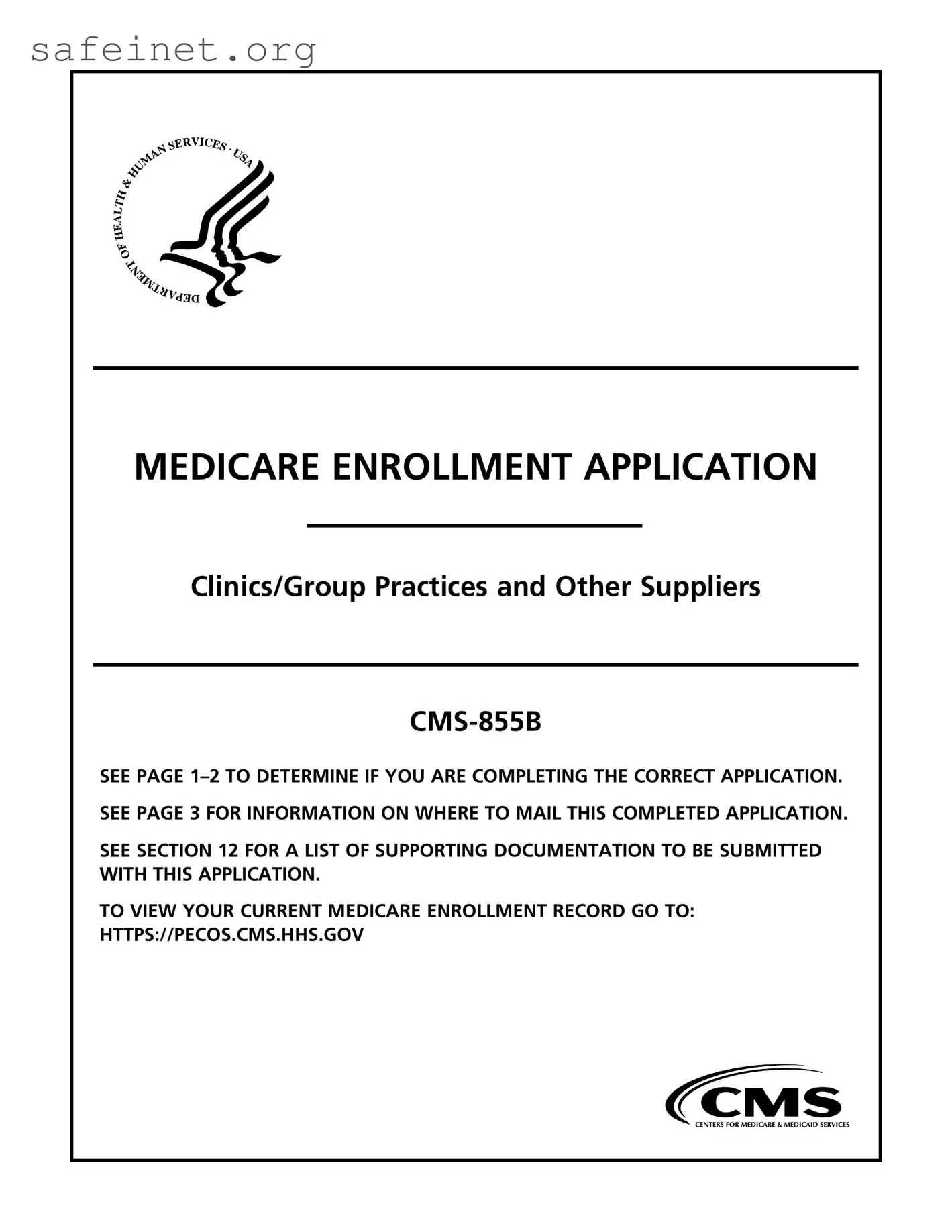 Blank Cms 855B Template