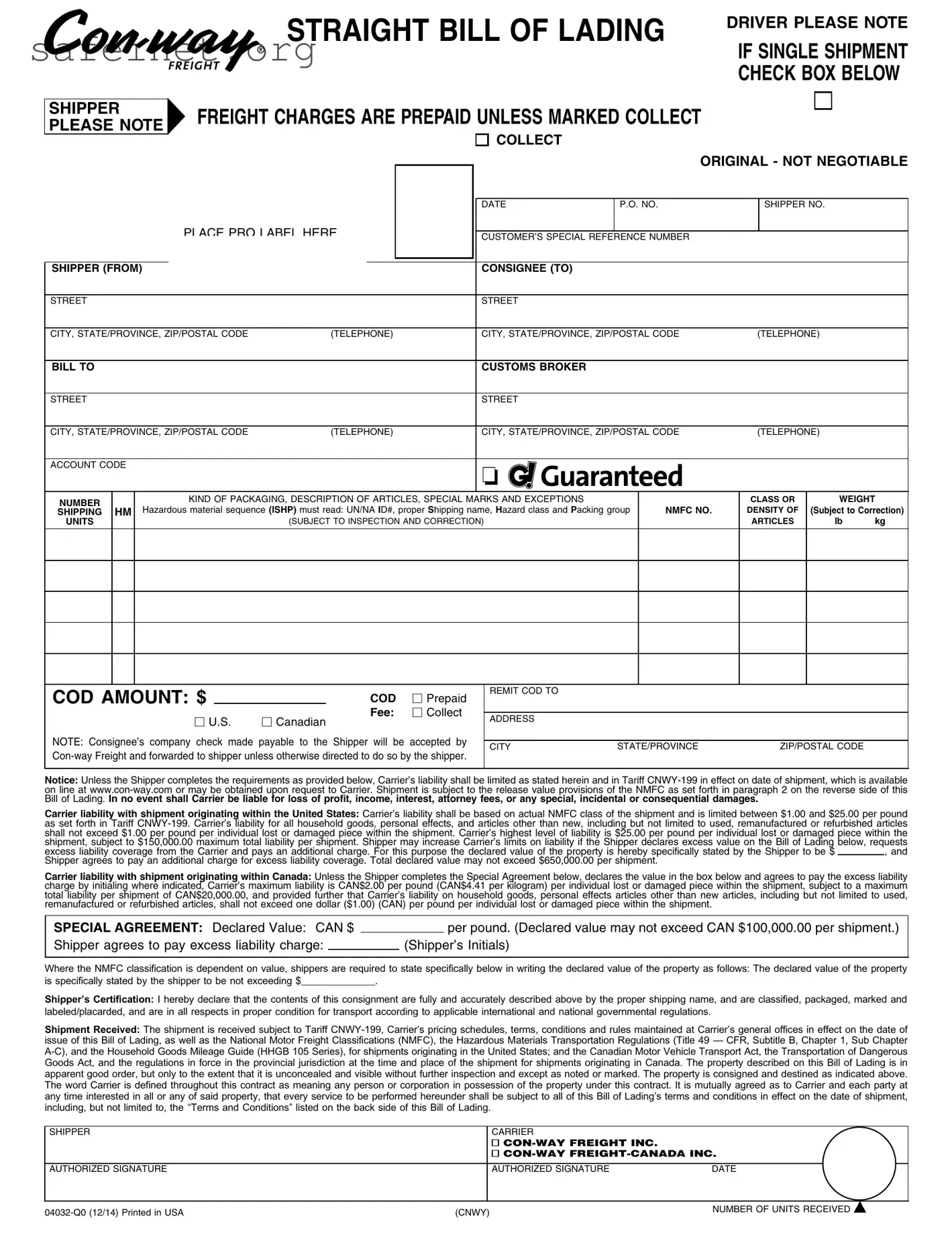 Blank Concealed Weapon License Template