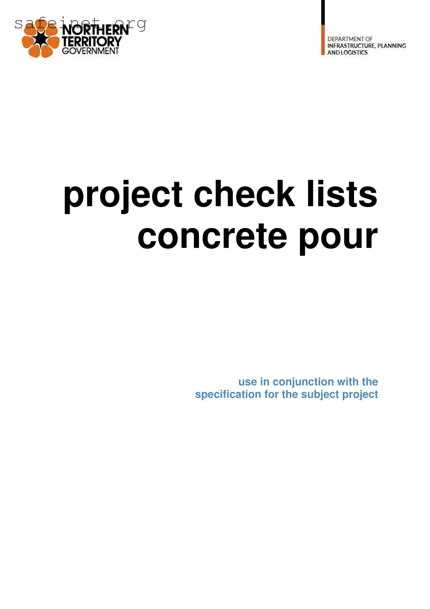 Blank Concrete Checklist From Template