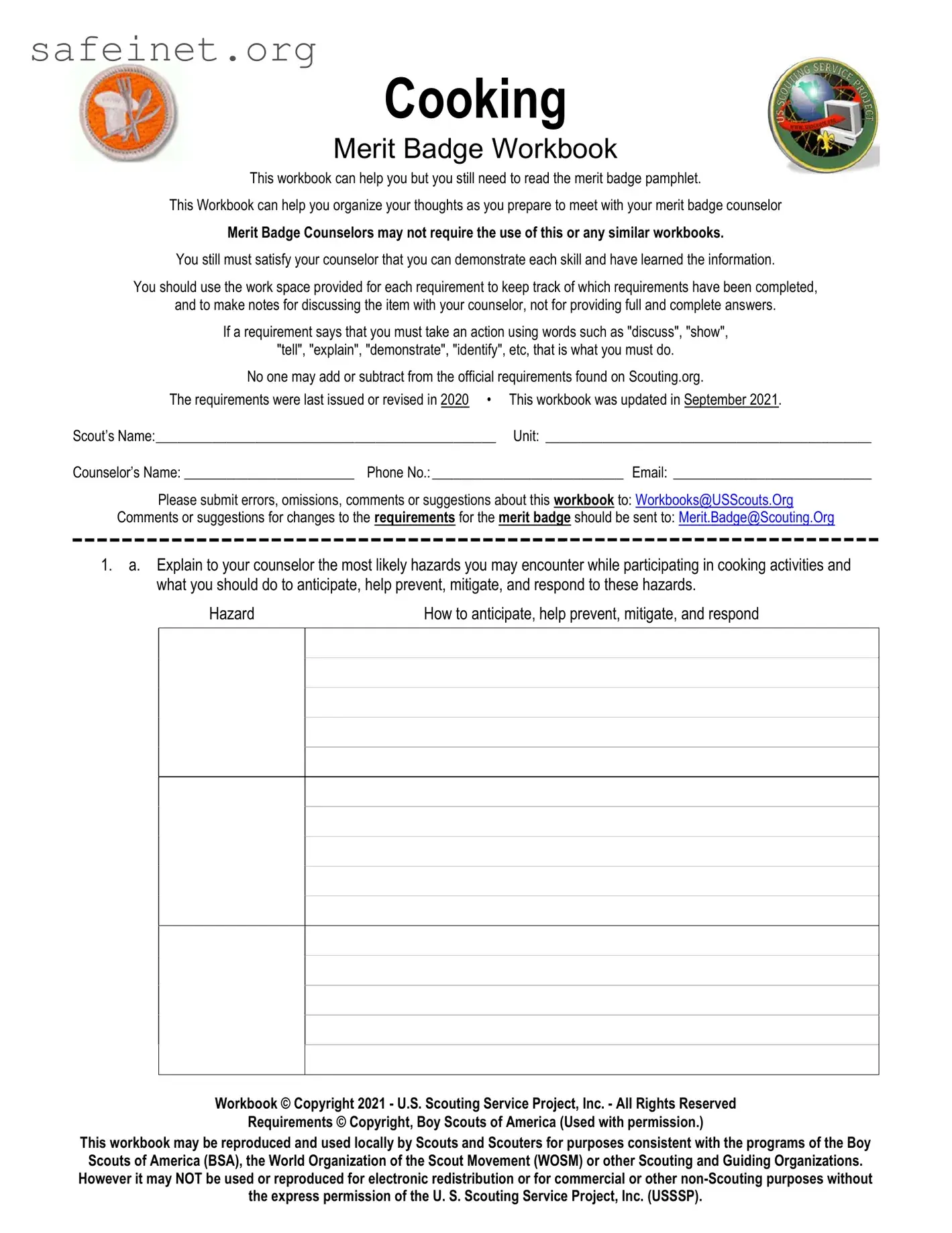 Blank Cooking Badge Template