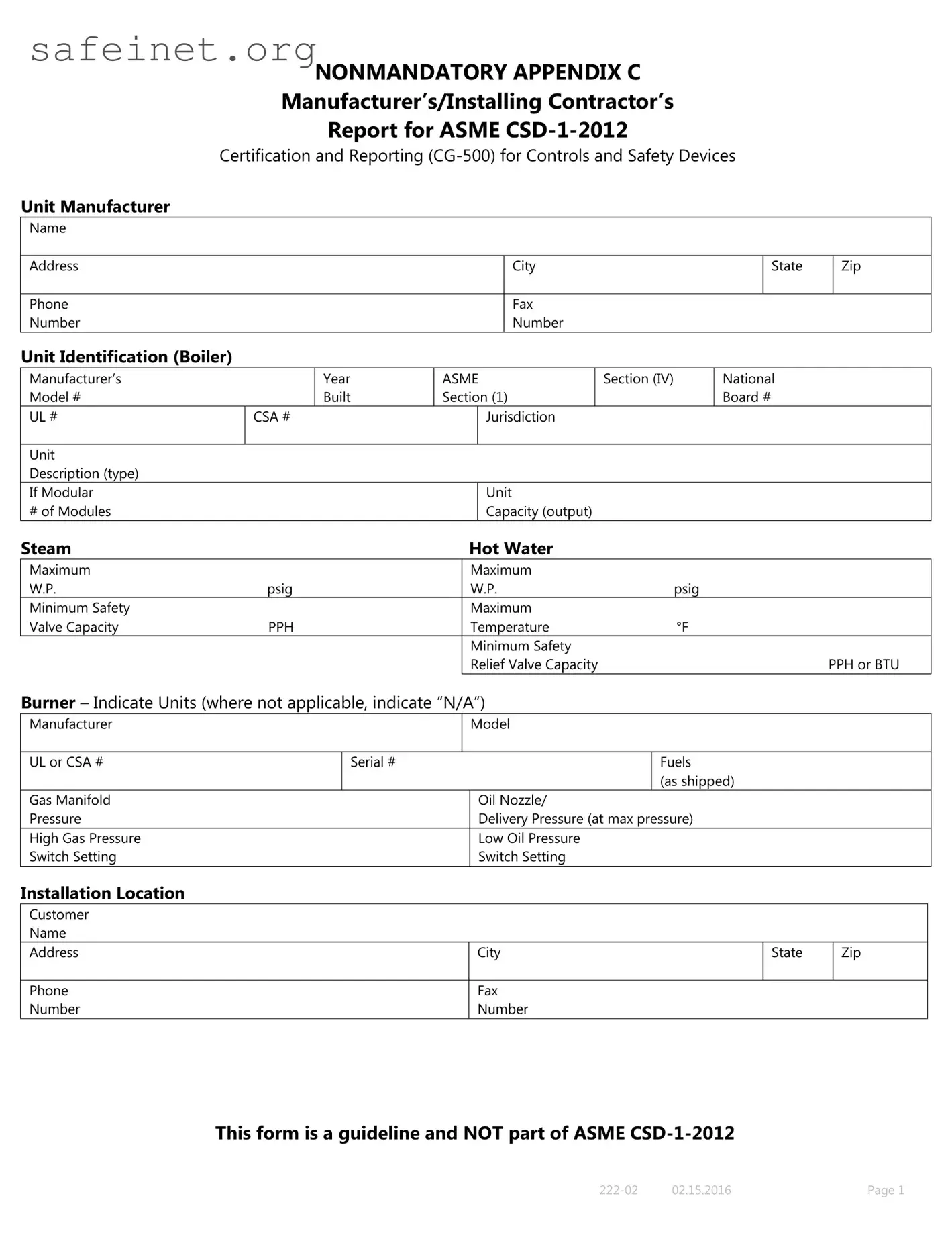 Blank Csd 1 Template