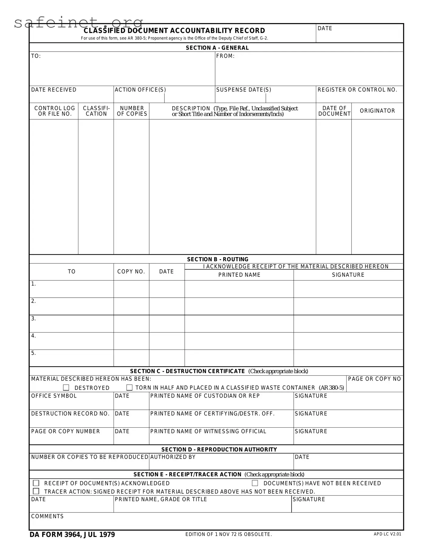 Blank Da 3964 Template