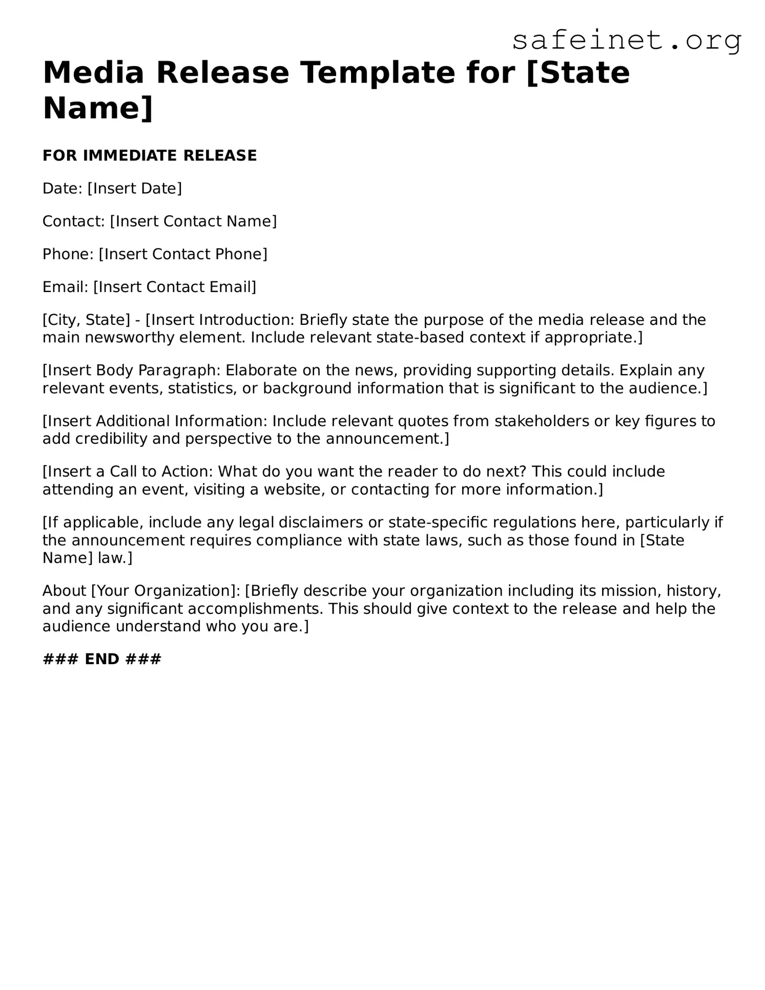 Official Media Release Document