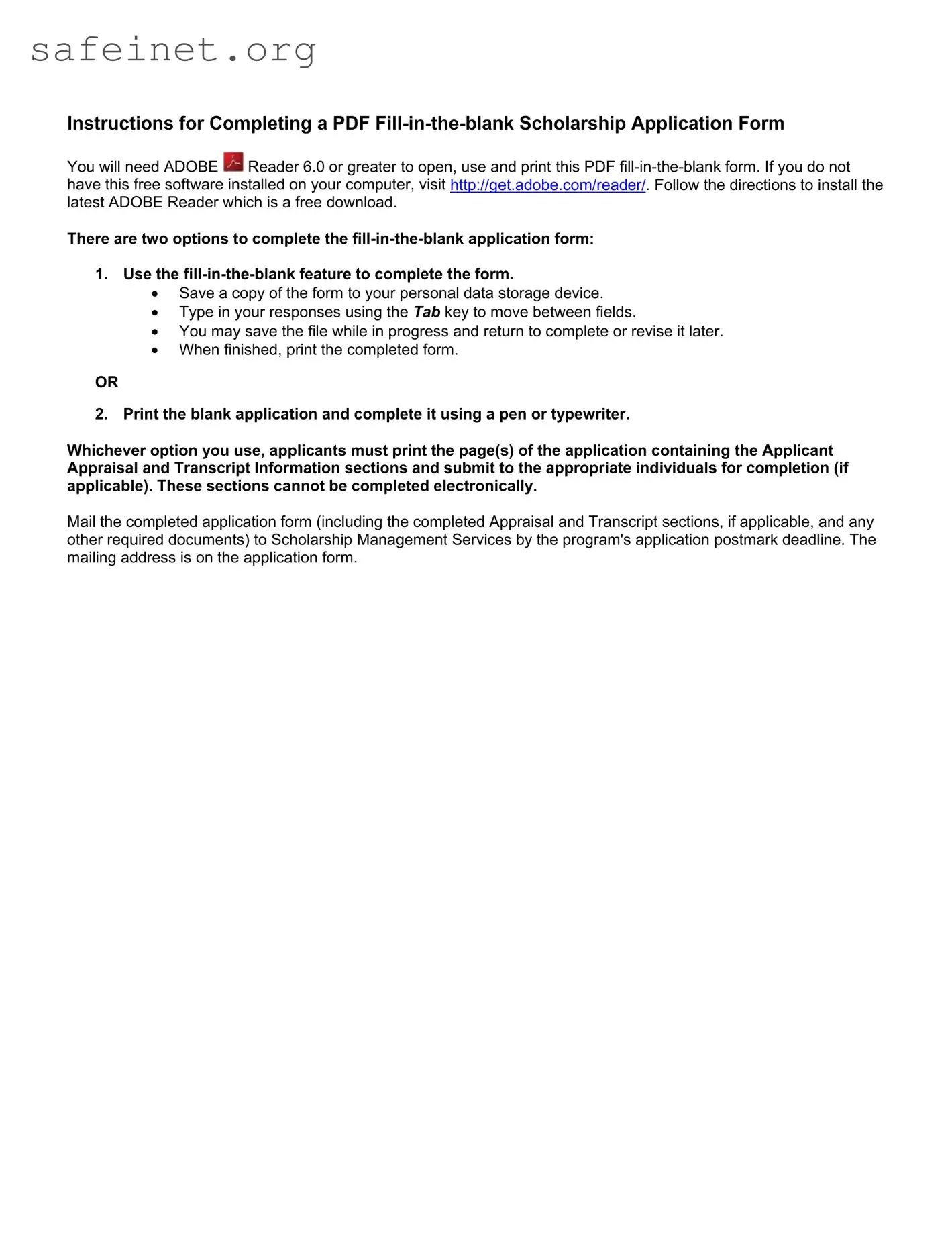 Blank Dinuba Carls Junior Aplication Template