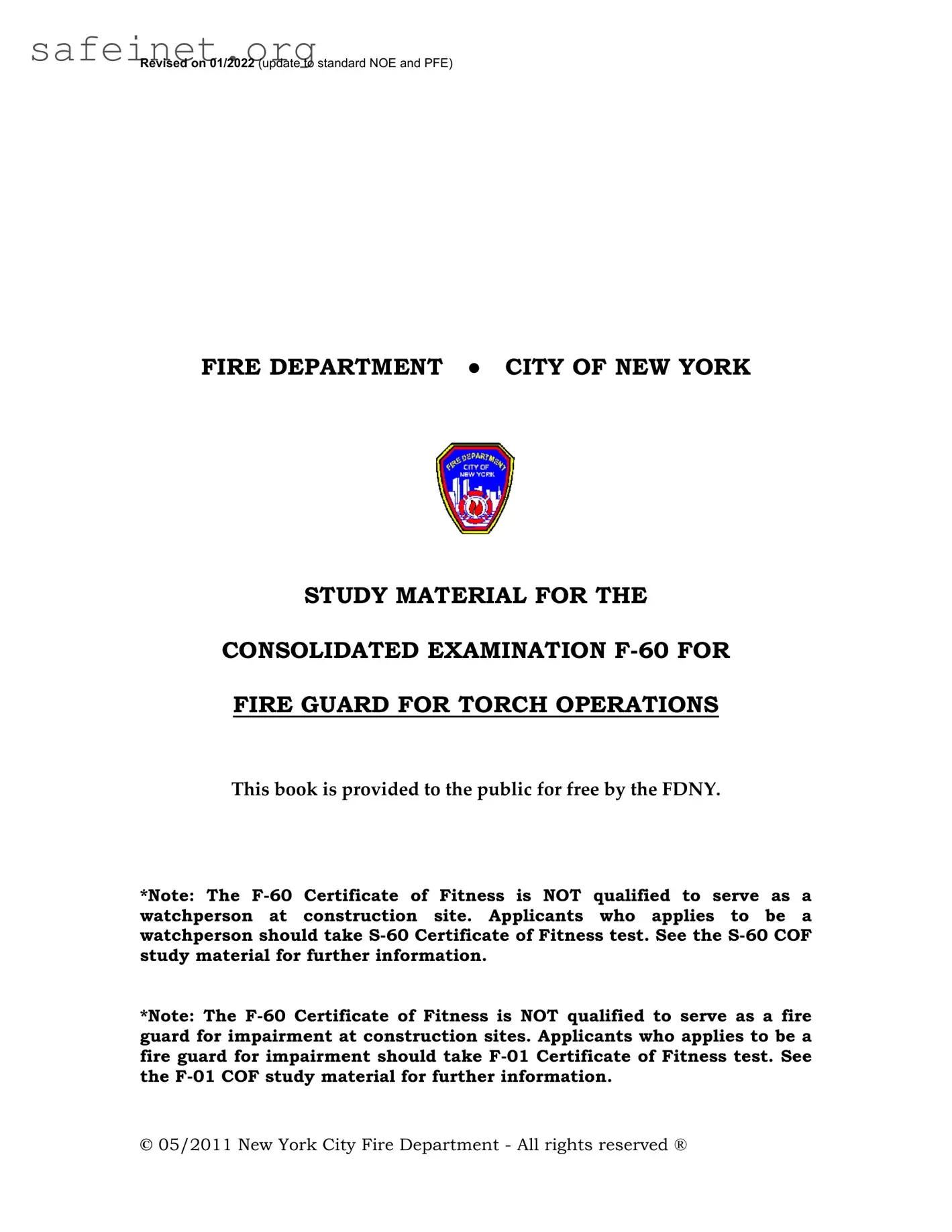 Blank F 60 Practice Test Template