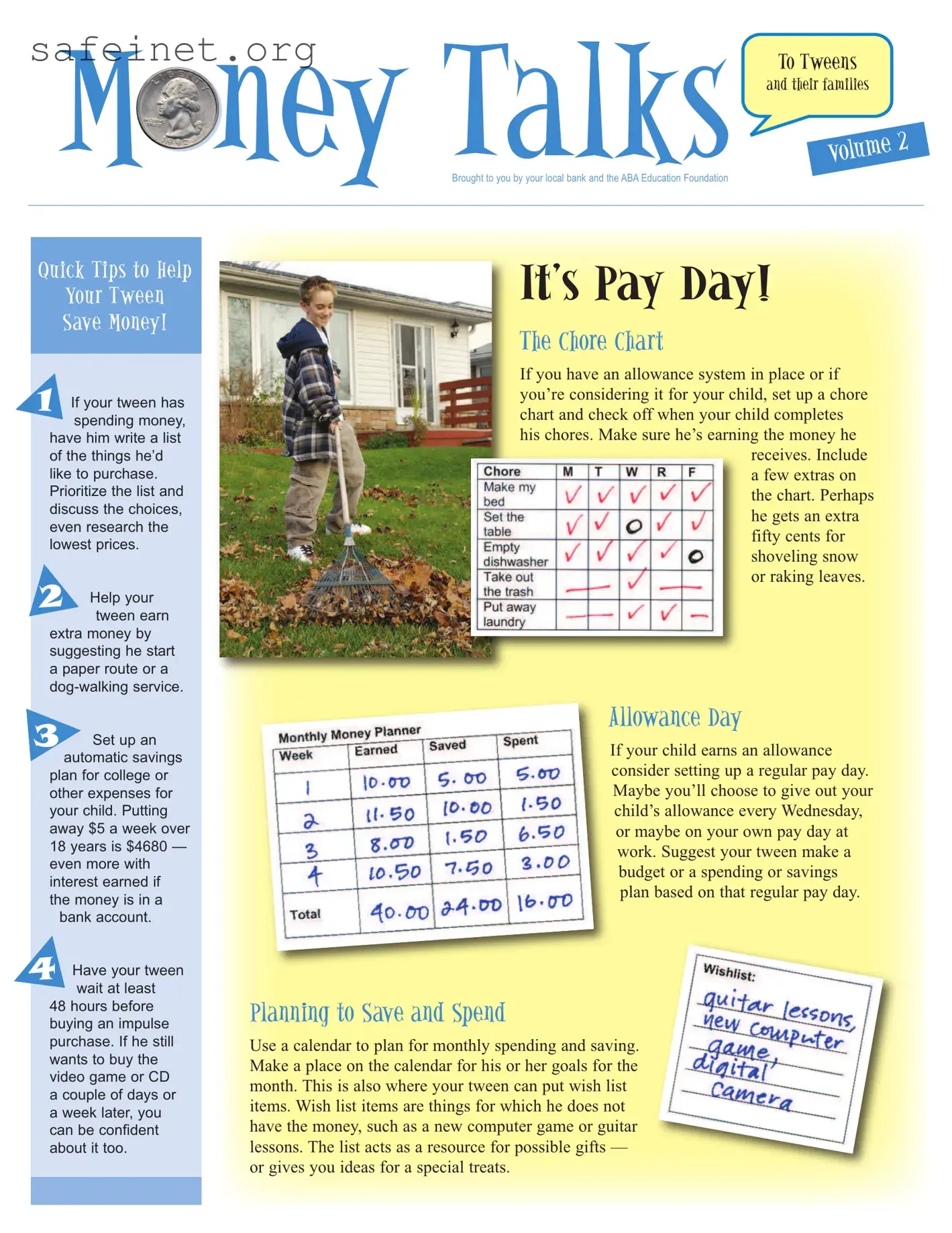 Blank Family Chore Chart Template