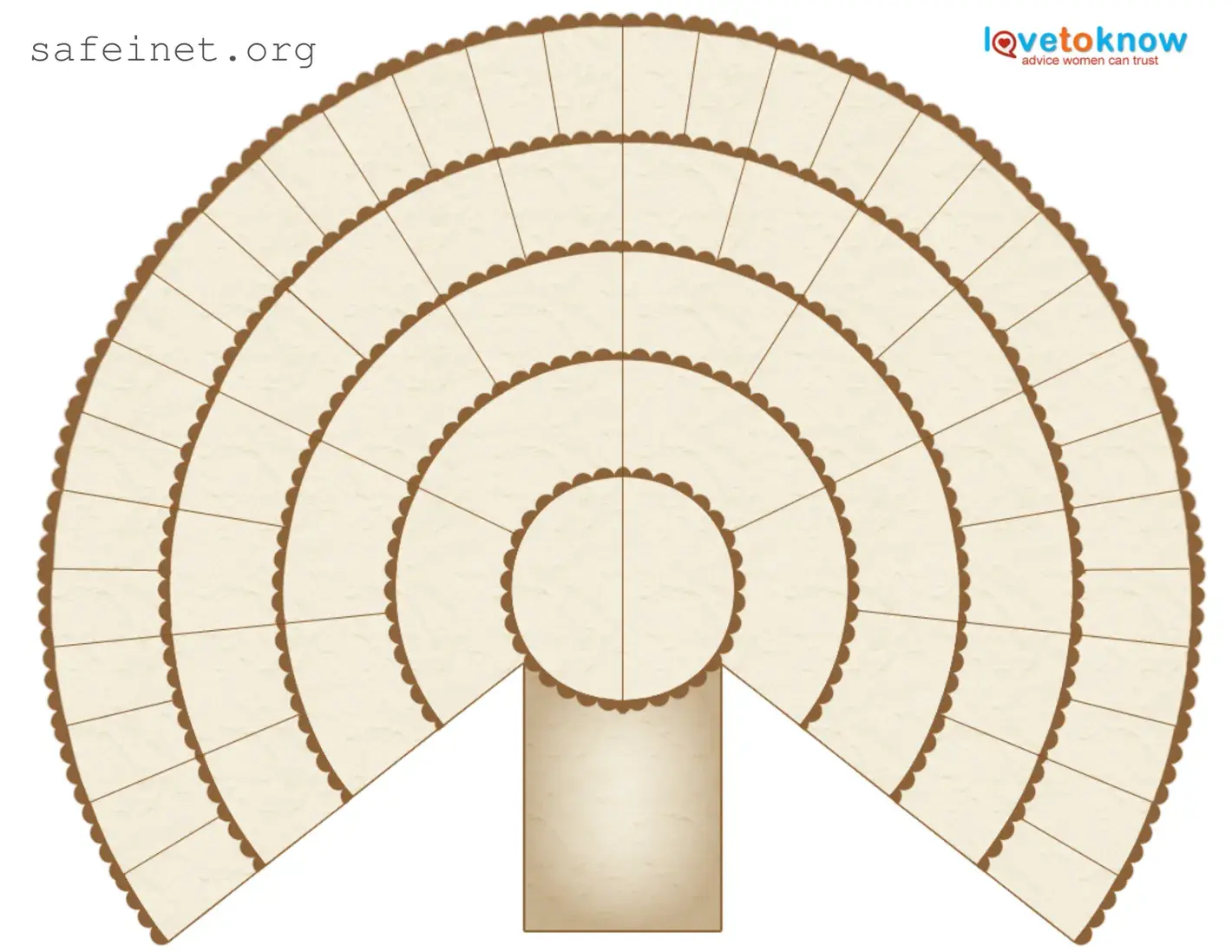 Blank Fan Genealogy Template