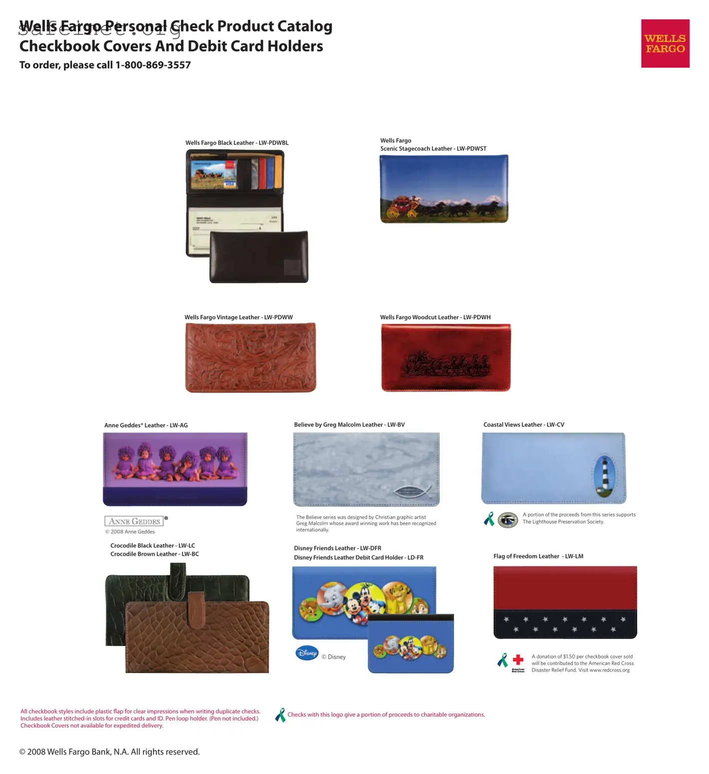 Blank Fargo Leather Checkbook Covers Template