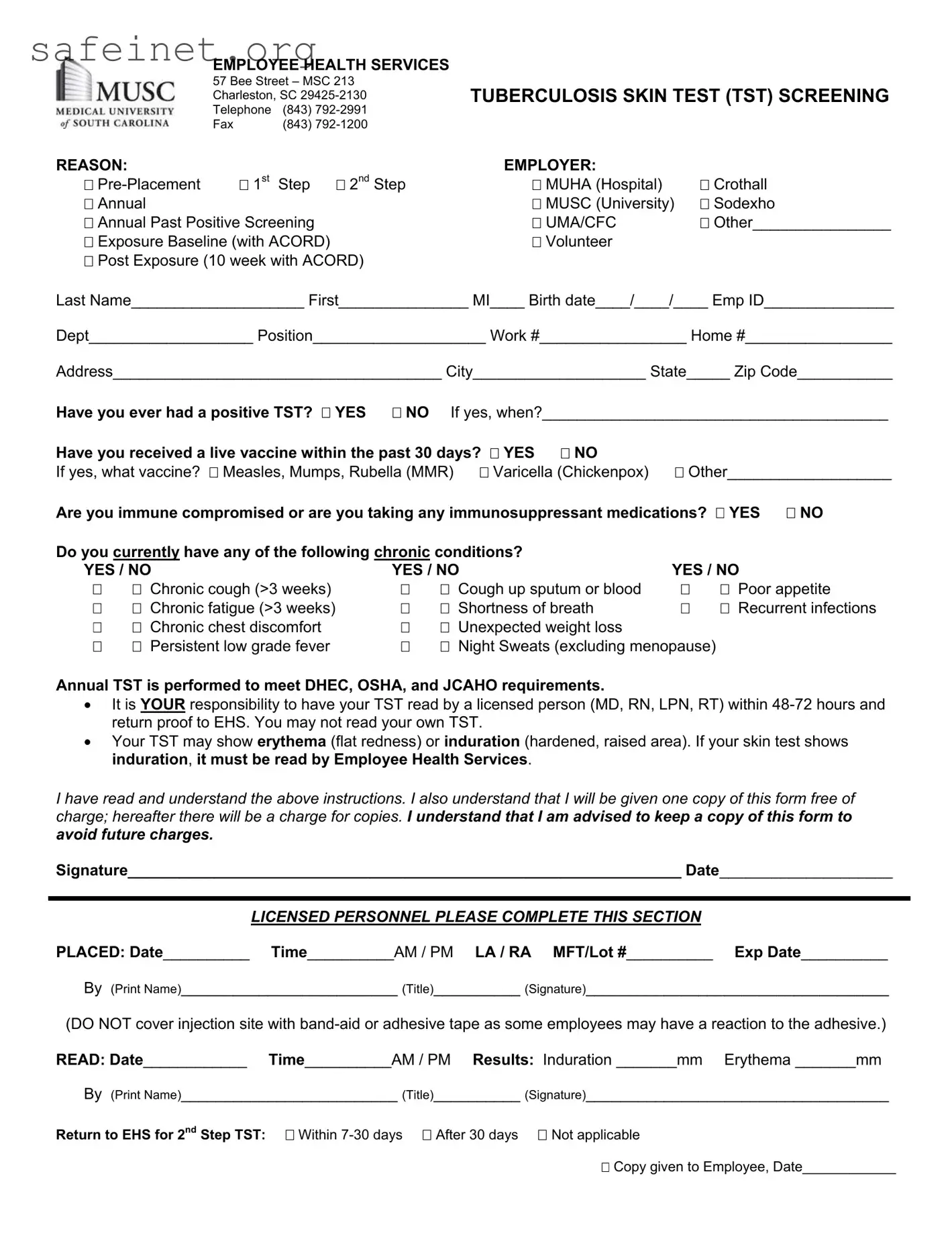 Blank Fill In The Blanks On Tuberculosis Template