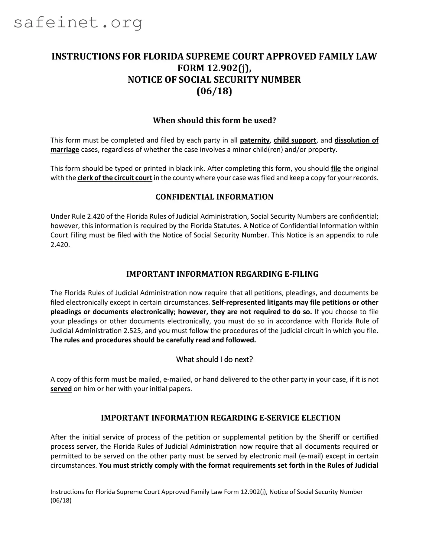 Blank Fl 12 902 J Notice Template
