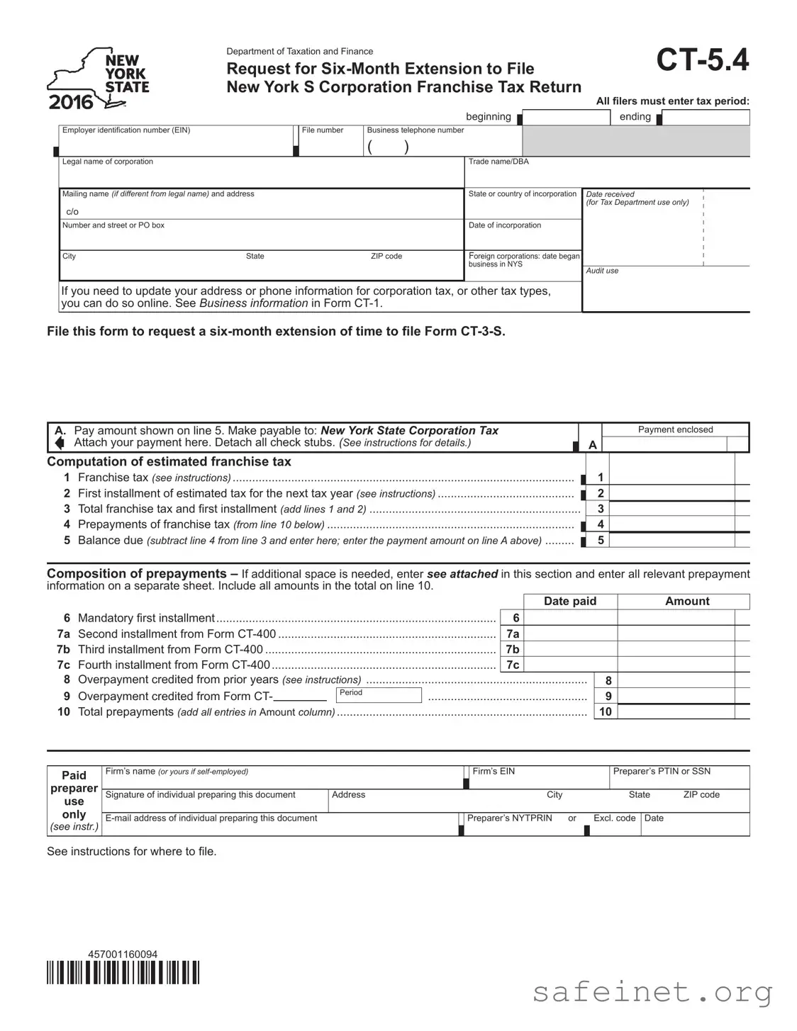 Blank Ct 5 4 Template