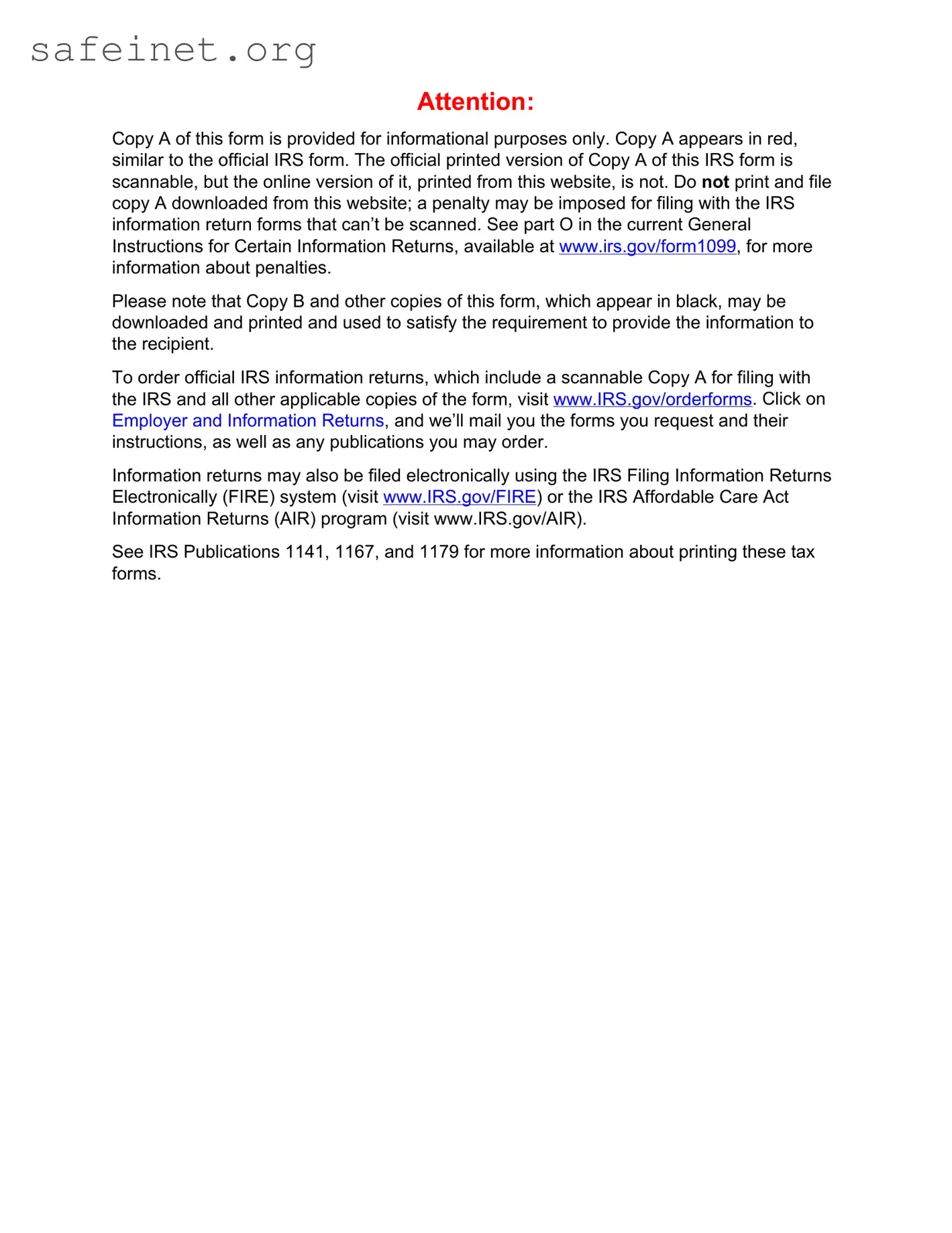 Blank IRS 1099-S Template