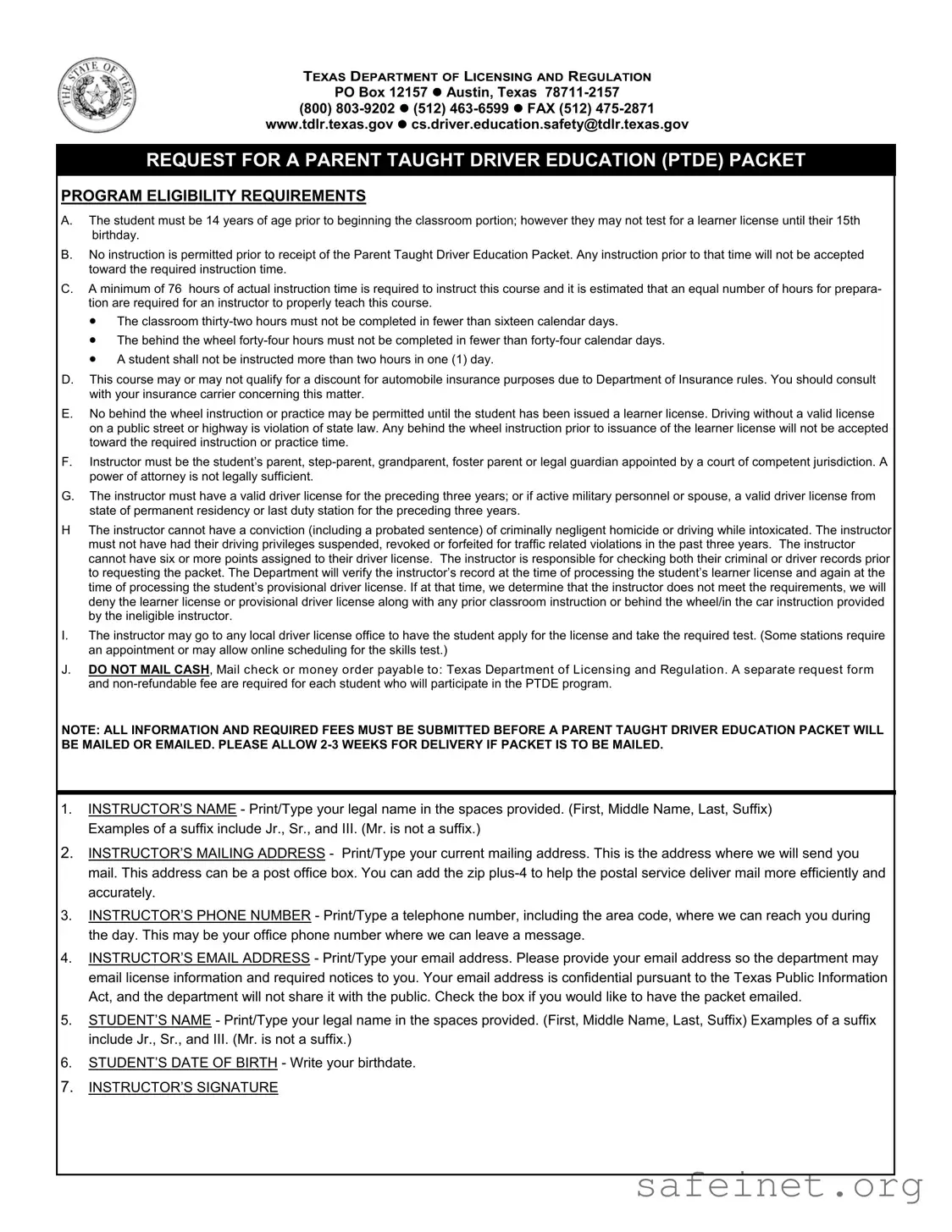 Blank Dl 92 Template