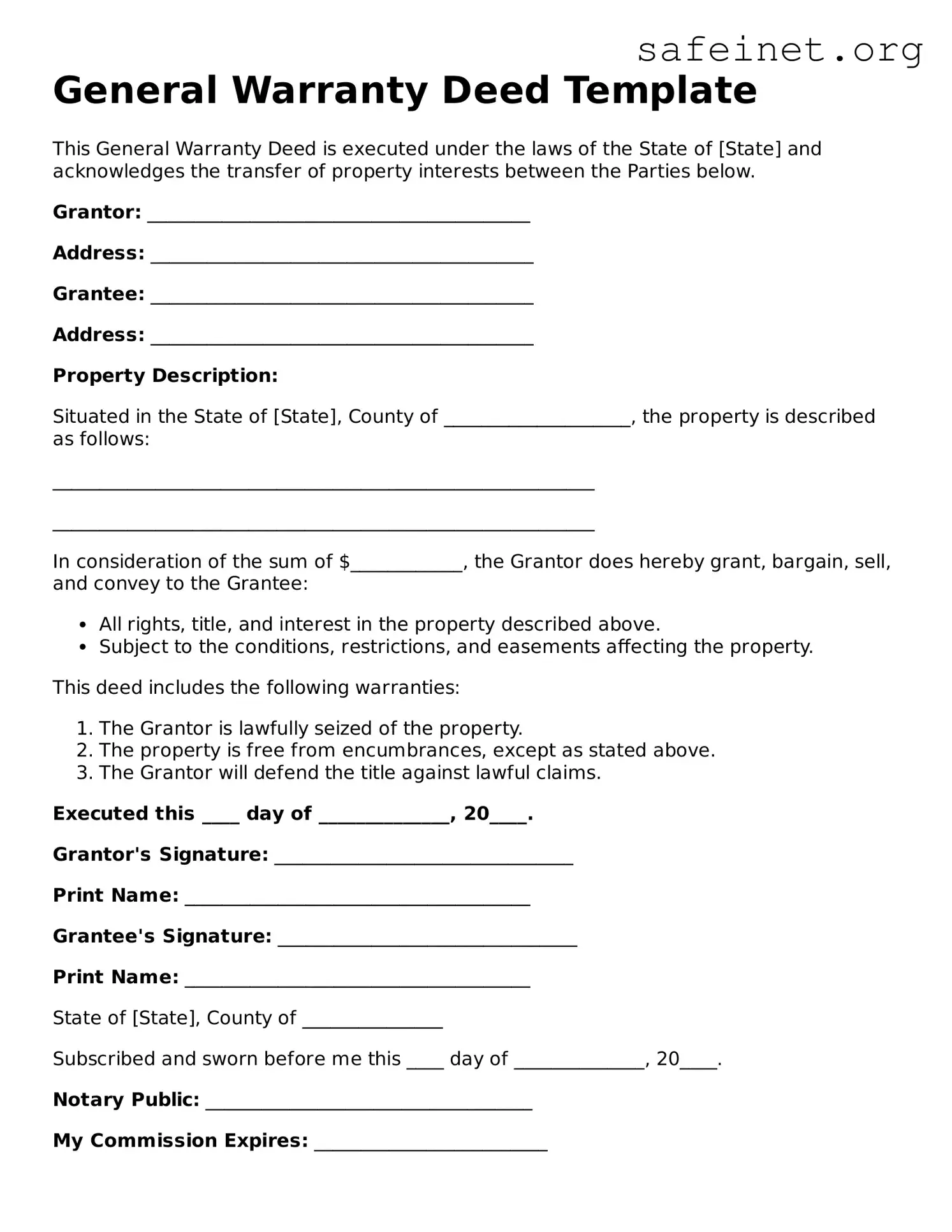 Official Deed Document