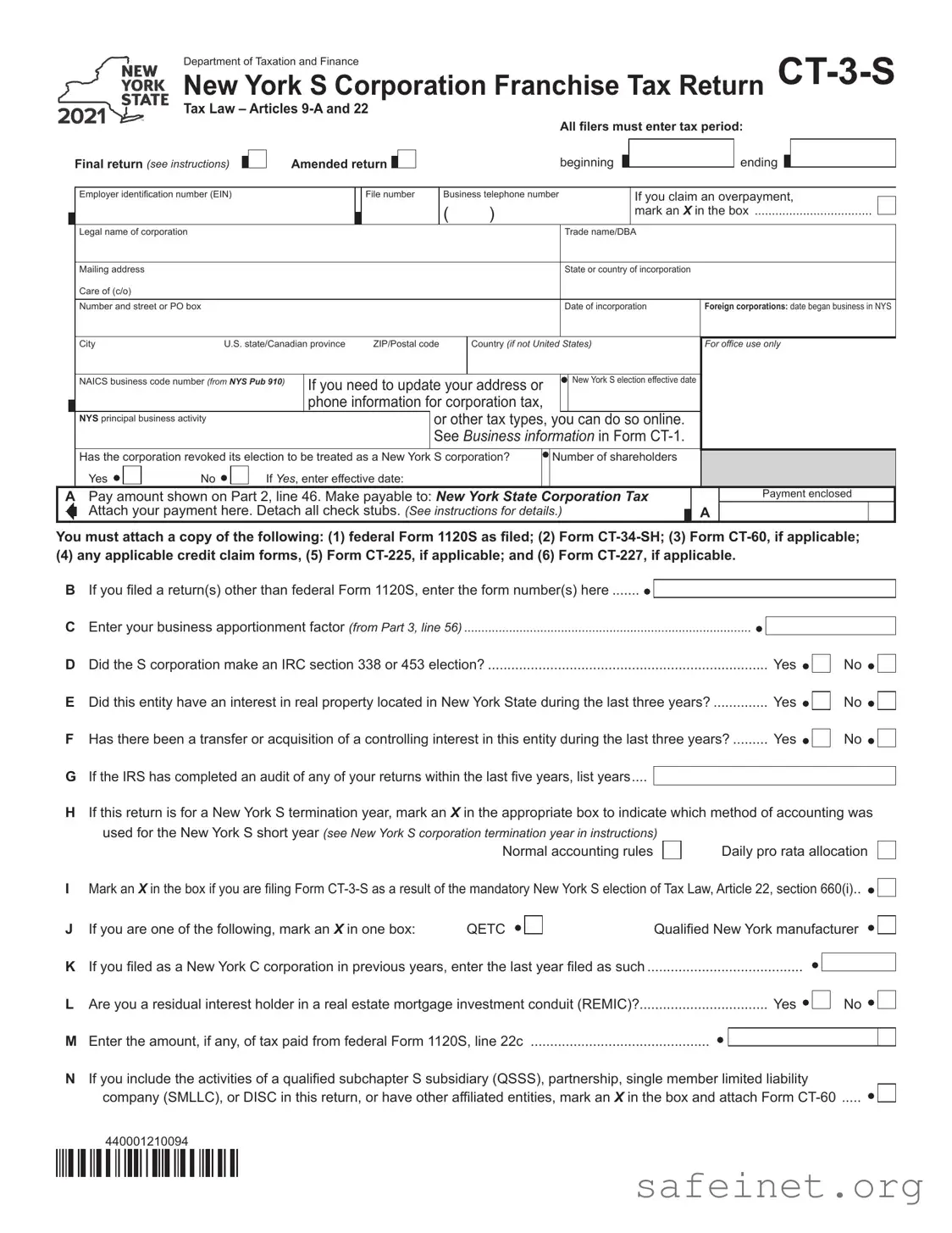 Blank Ct 3 S Template
