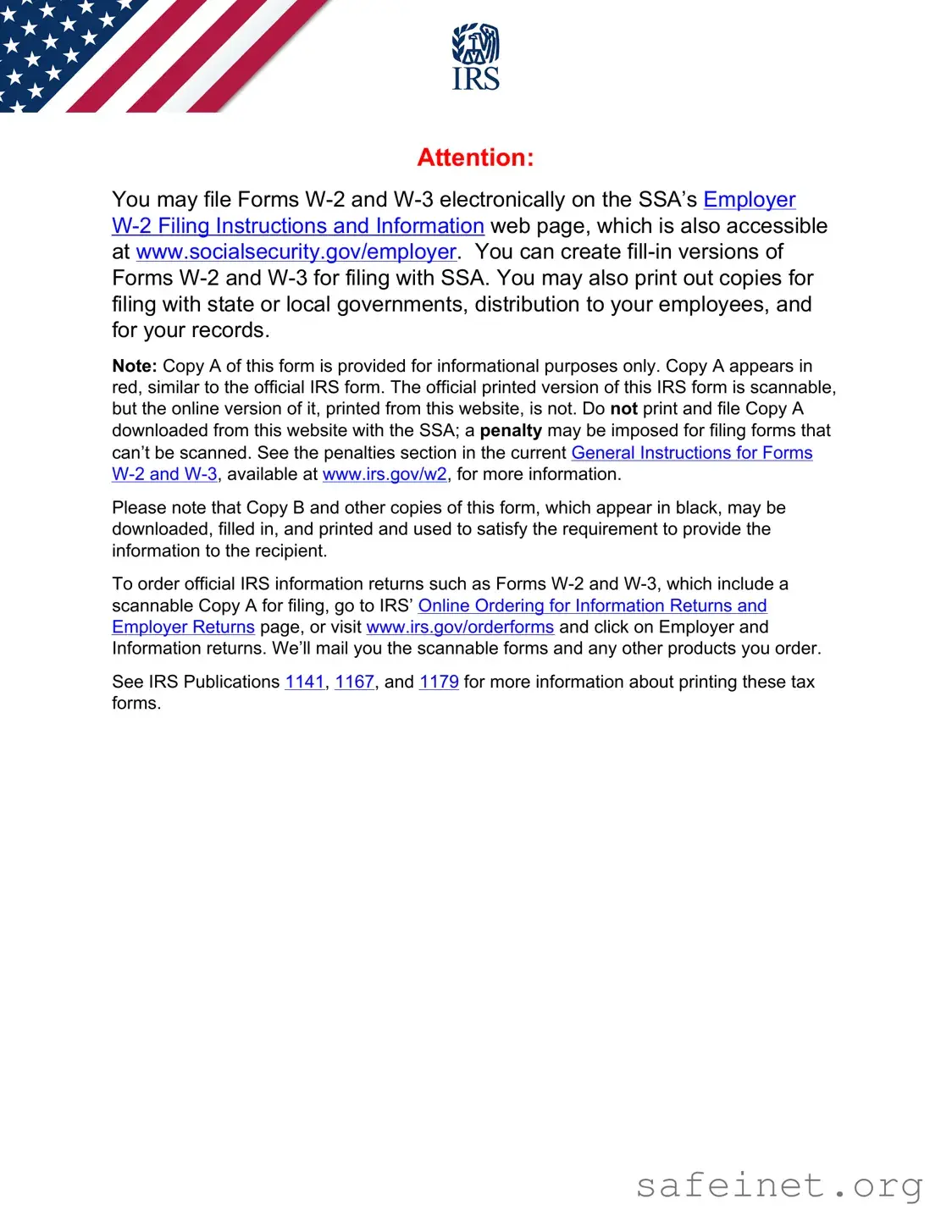 Blank IRS W-2 Template