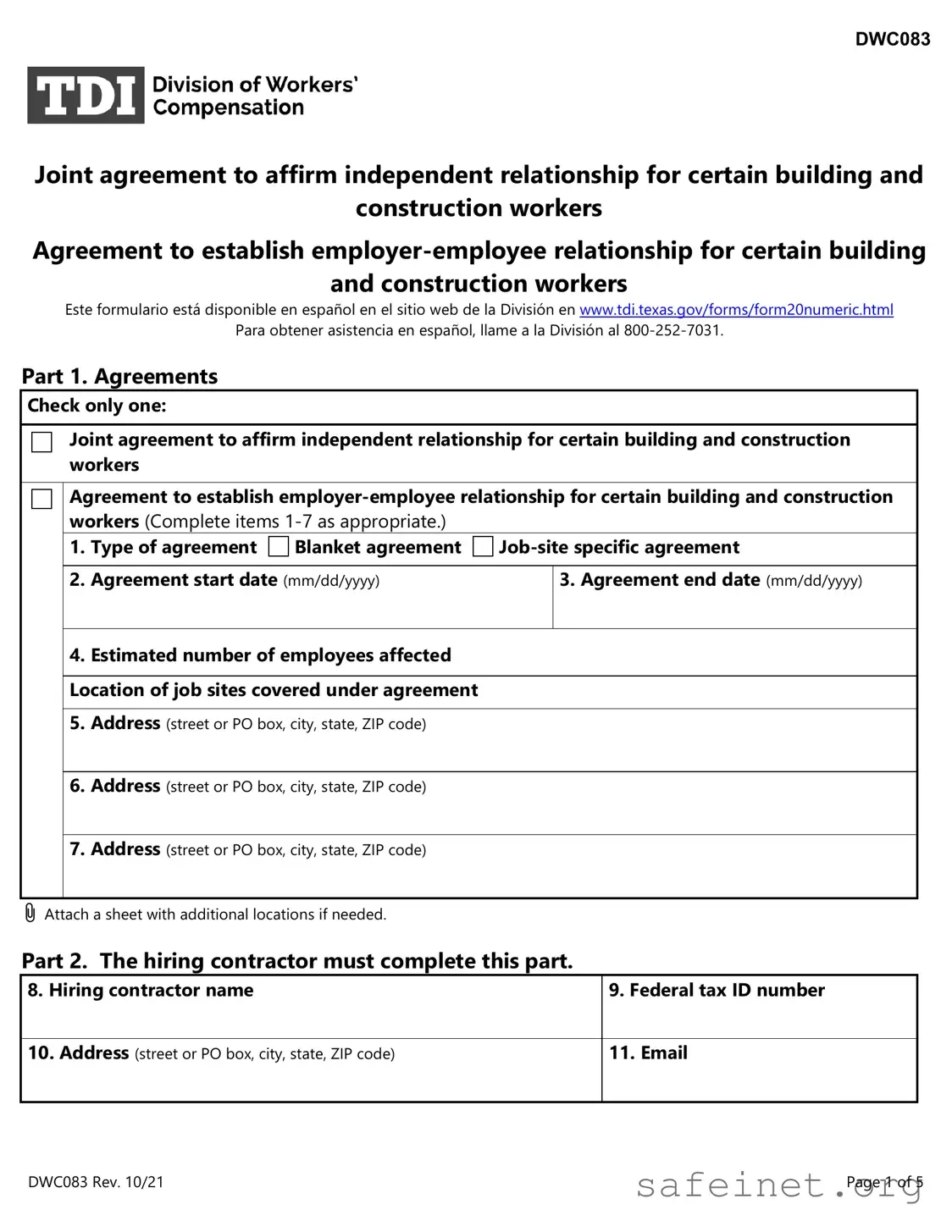 Blank Dwc 83 Template